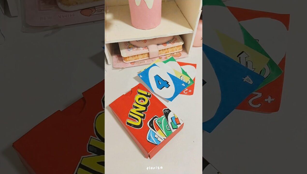 DIY UNO card 🌷|florita |#diy #craft #shorts