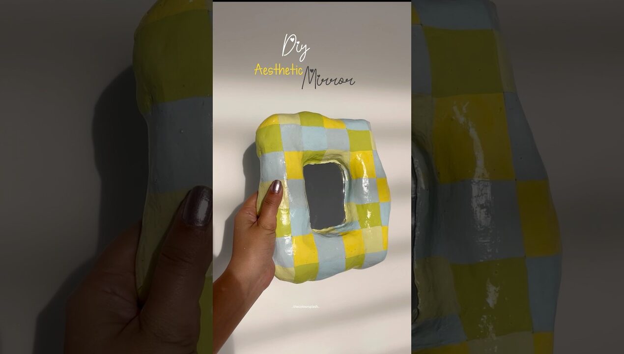 👉🏻Turning Boring Mirror into Pinterest Aesthetic 🪞 | Episode 6#diy #craft #ytshorts #viralshort
