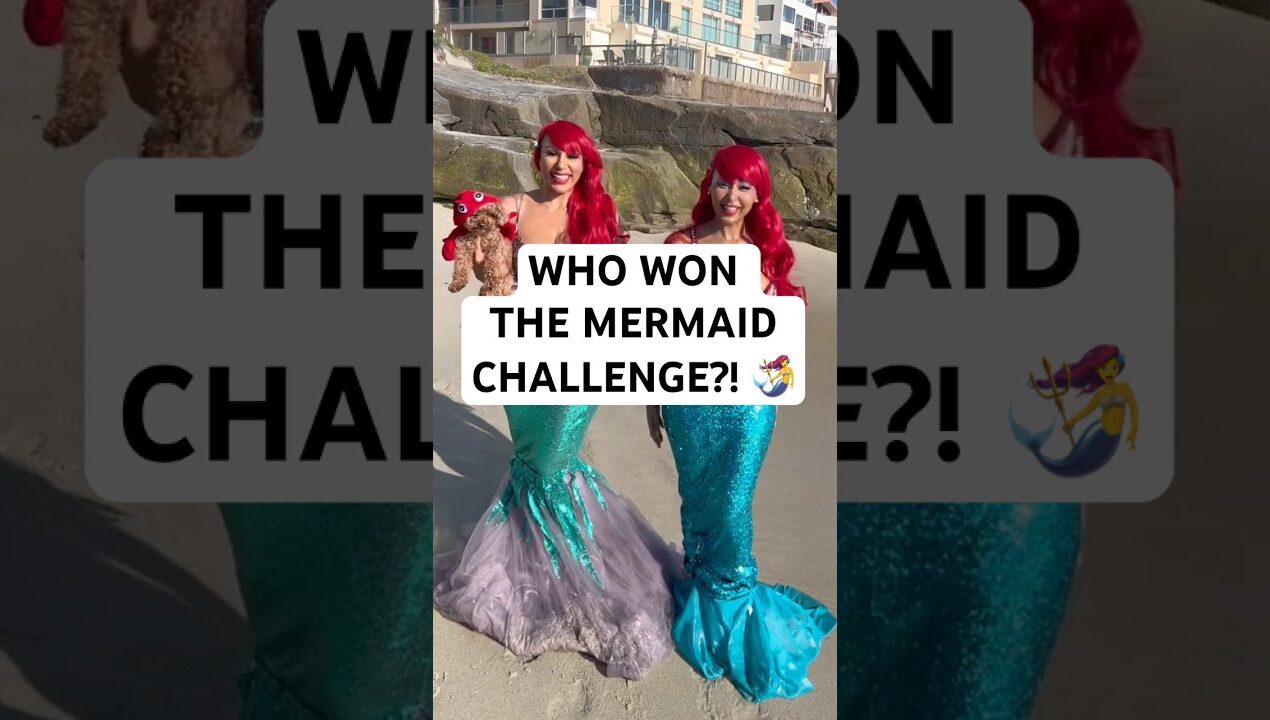 Little Mermaid Thrift Flip Challenge DIY Costume Transformation (Sister vs Sister) #thrifting #diy