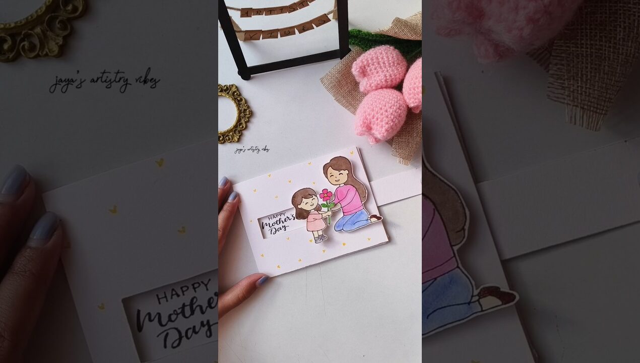 DIY Cute Mother's Day Gift Idea 🩷 #diy #mothersday #giftideas #shorts #youtubeshorts