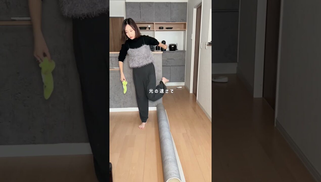 玄関が一気に垢抜けた！クッションフロアDIY✨