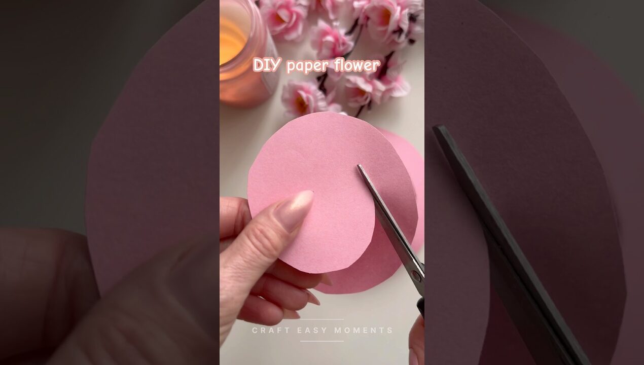 This paper flower trick is too easy #diy #craft #shorts