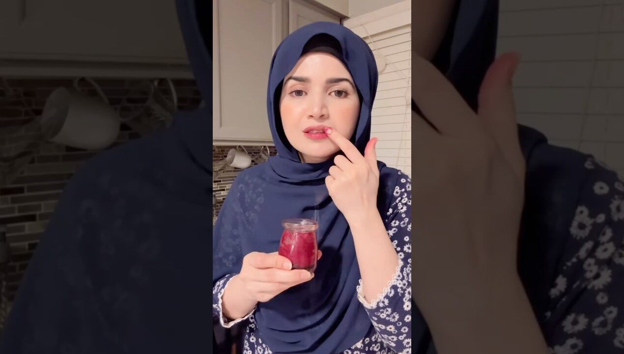 DIY lip & cheeks tint #remedy #tint #diy #viral