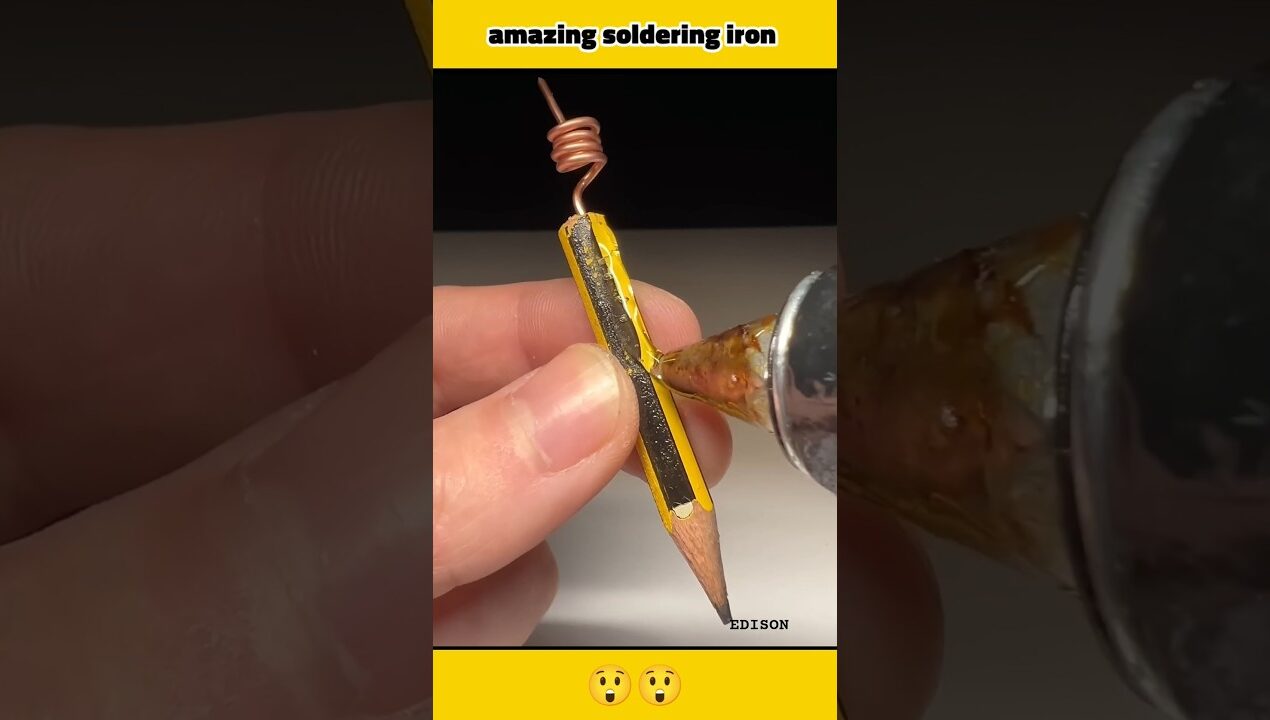 How to make soldering iron using gas lighter #shorts #diy #viral #craft