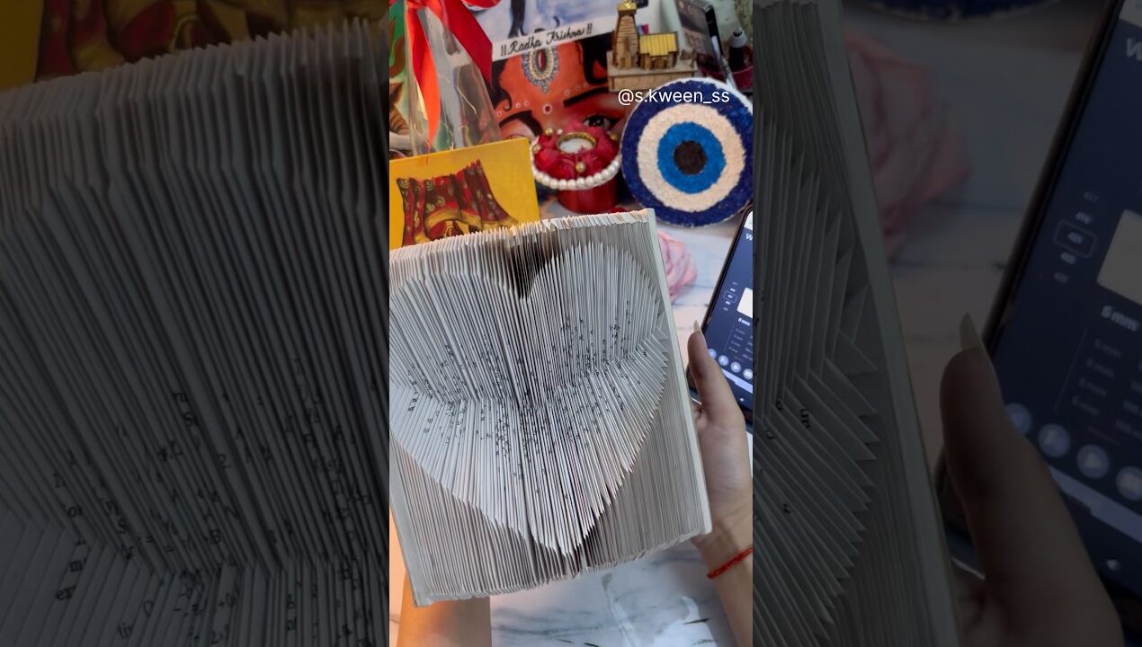 Foldbook Art DIY❤️#art#artist#diy#diycrafts#craft#craftideas#paperart#papercraft#foldbook#trending