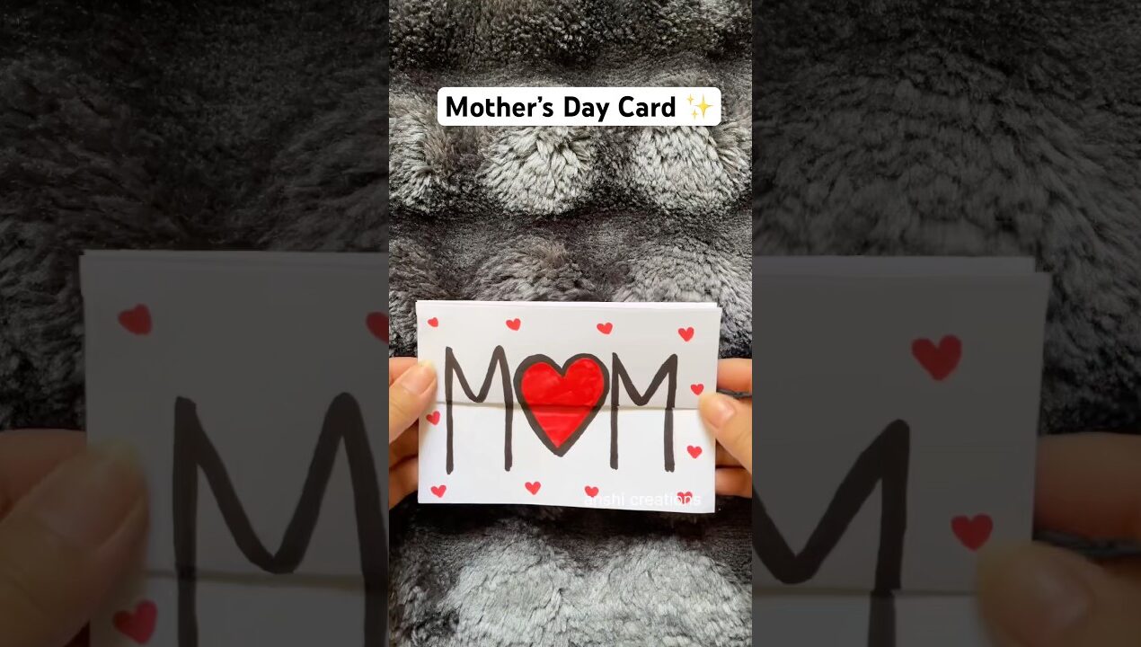 Mother’s Day Card | Happy mothers Day | #mothersday #mothersdaycard #viral #diy #craft #cards #maa