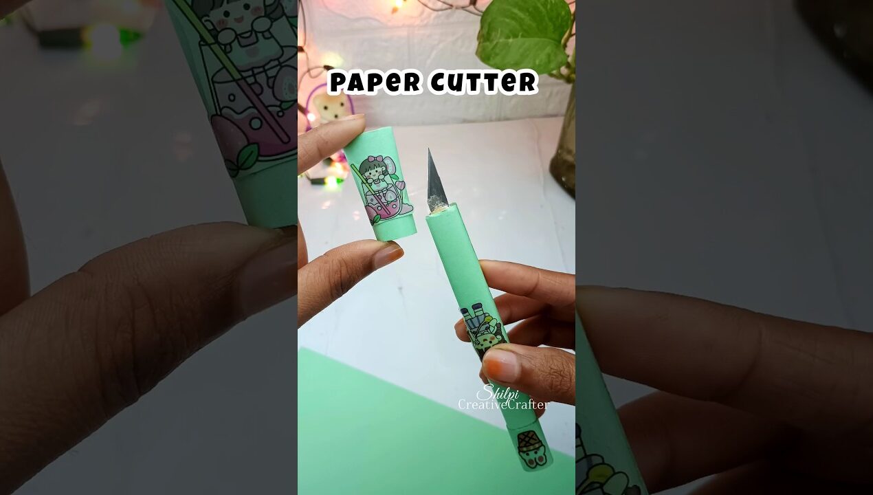 DIY Paper Cutter from old cutter #shorts #craft