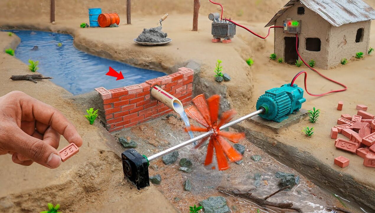 diy making Free Electricity from water science project  ⁨@sanocreator