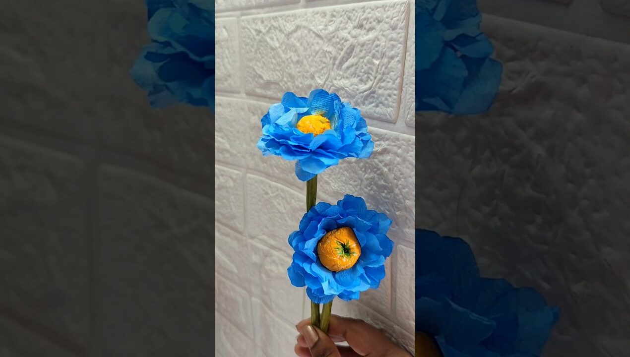 DIY Tissue Paper Flower Making Ideas/How to Make Aesthetic Flowers With Napkin #diy #flowers #craft