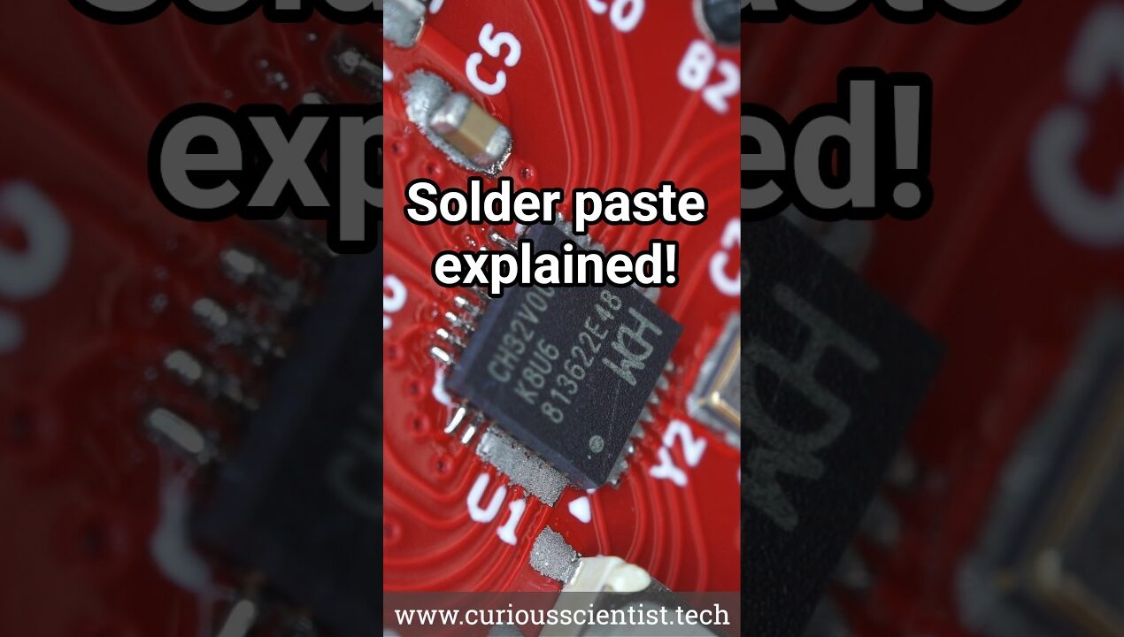 Solder paste – explained! #soldering #smd #electronics #microscope #diy