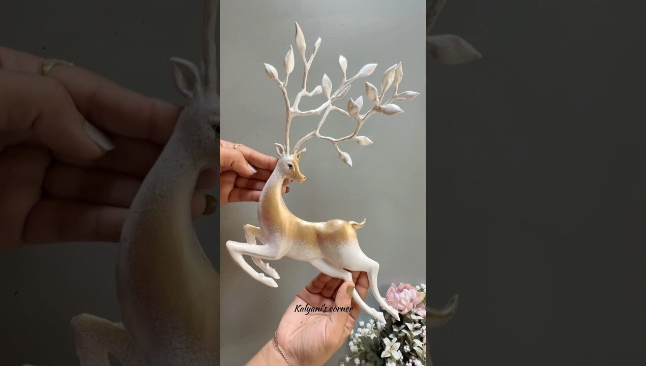DIY 3D Deer Wall Art 🦌 | Easy Tips & Tricks #shorts #diy