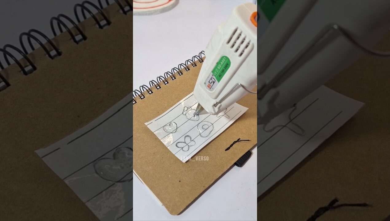 adesivos 3d com cola quente #diy #craft #manualidades #handmade #art #tutorial #cute #aesthetic
