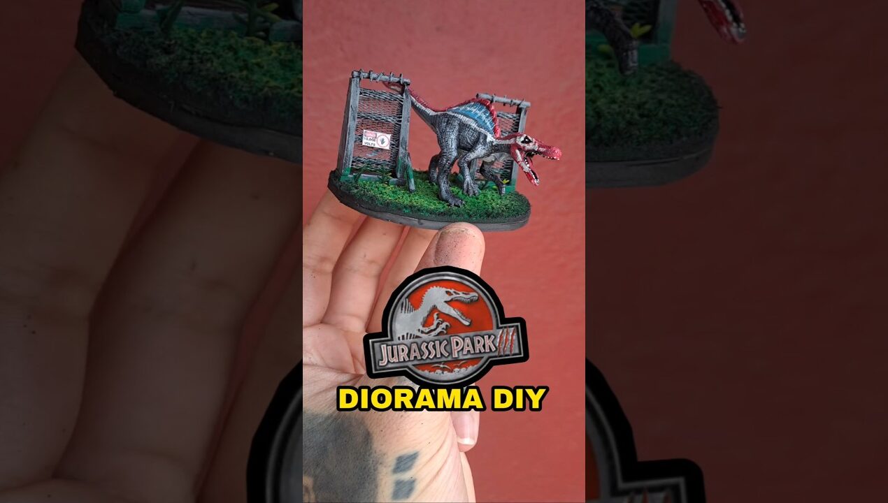 HICE el SPINOSAURUS de JURASSIC PARK #dinosaur #toys #jurassicworld  #art #diy #miniature #handmade