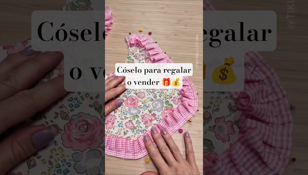 Babero con volante o volado fácil 🧵👶✨ #diy #costura #sewing
