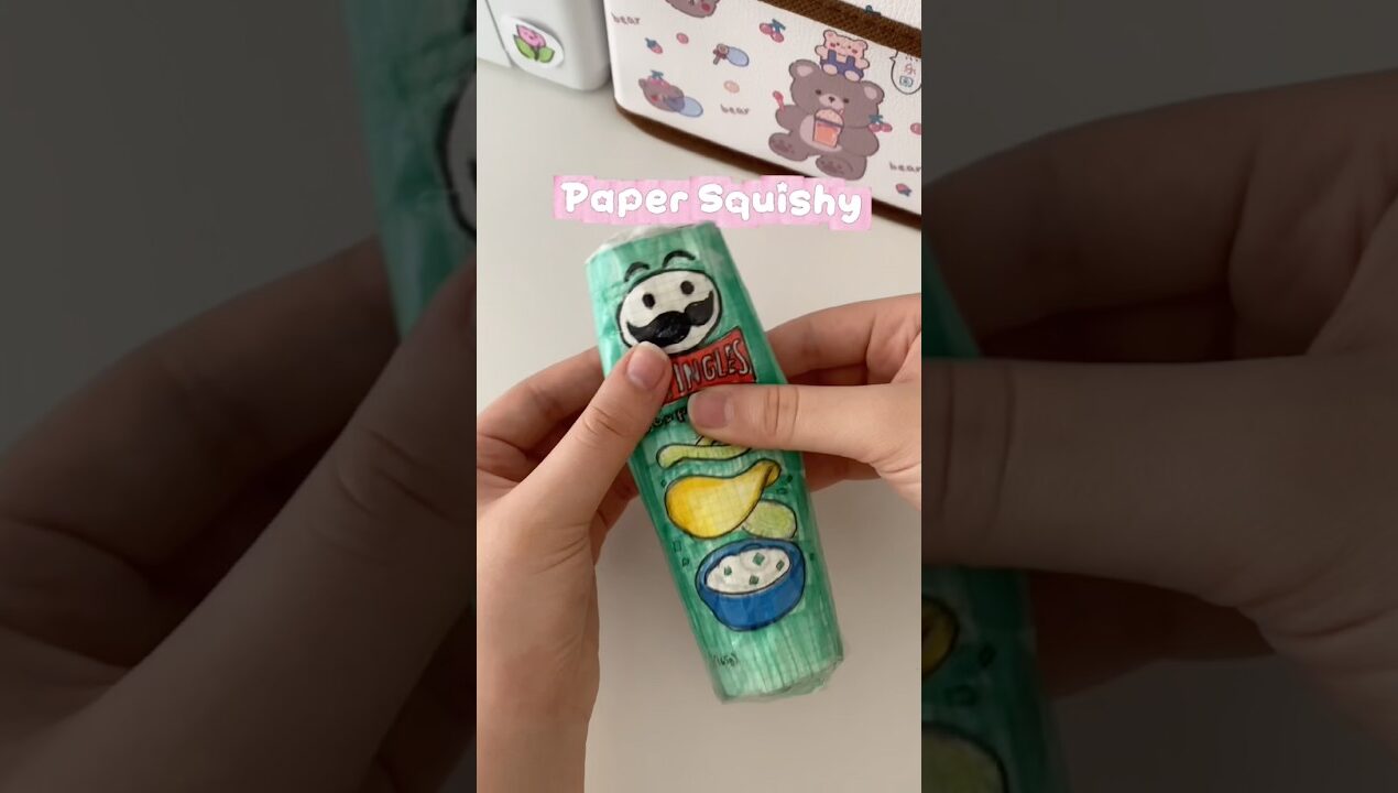 Pringles paper squishy #papercrafts #squishy #papersquishy #diy #drawing #viralvideo #pringles