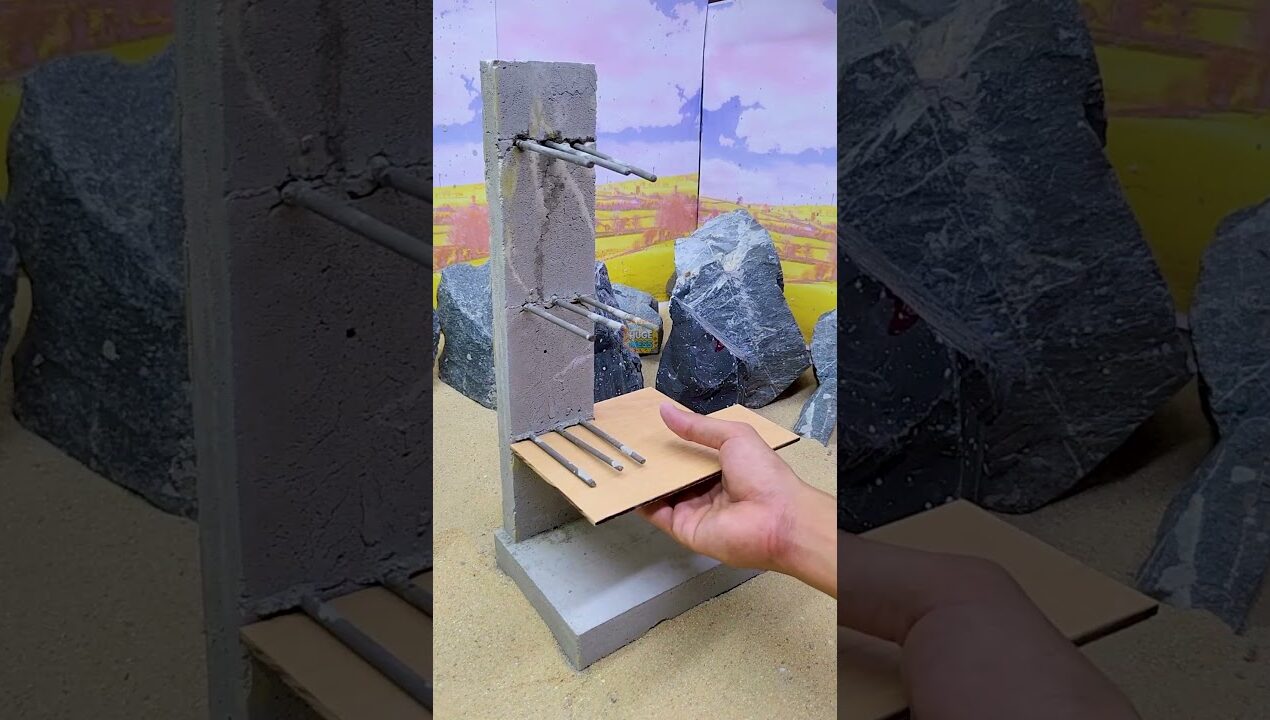 Impossible Square Structure Mini House 🤯🏠 Part 2 #satisfying #diy #miniature