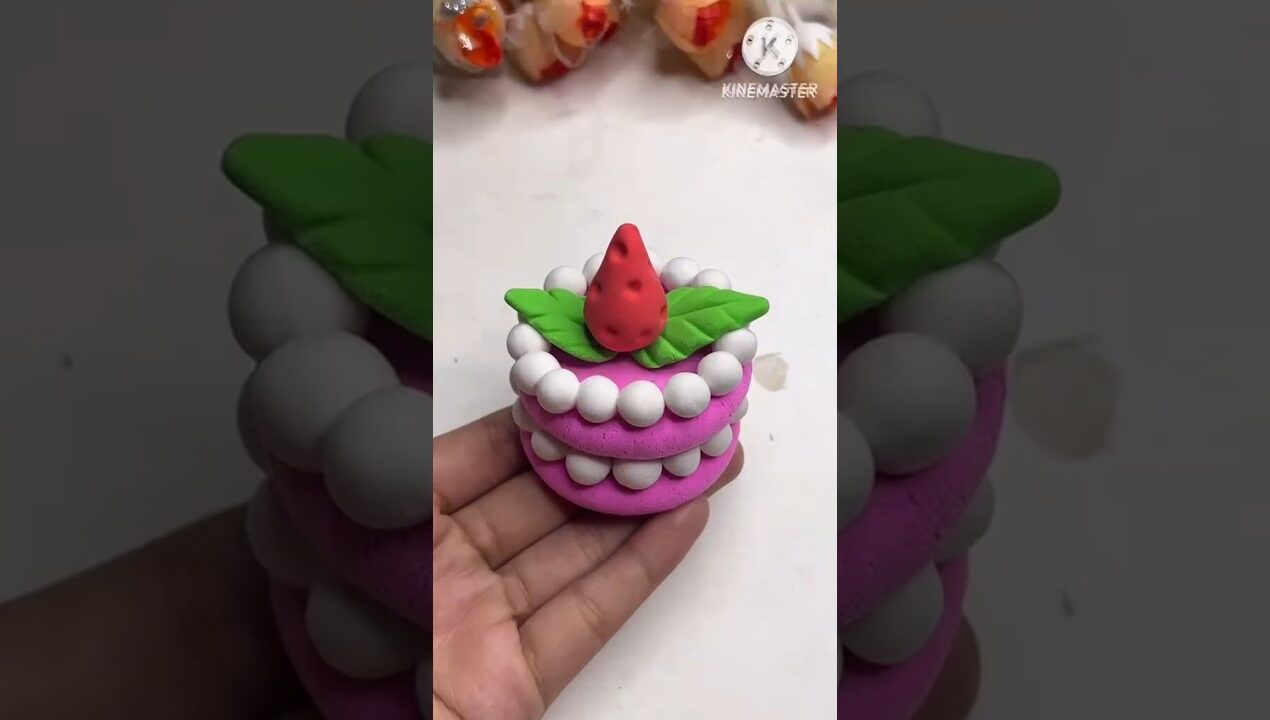 DIY idea 💕 How to make easily flower with Super clay #shorts #painting #clay #trend