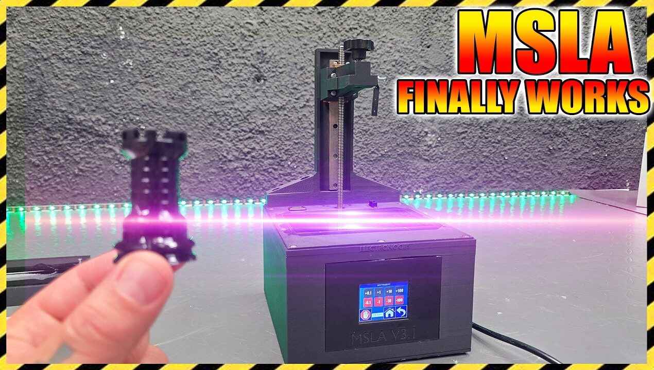 IT Finally Works – Homemade MSLA 3D Printer Build – Full Assembly