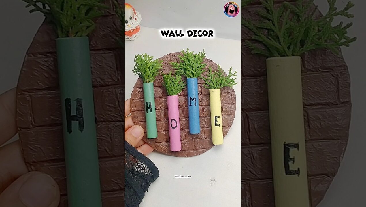 Easy DIY Wall Decor From Thread Spool ✨🤩 #diy #shorts #bestoutofwaste