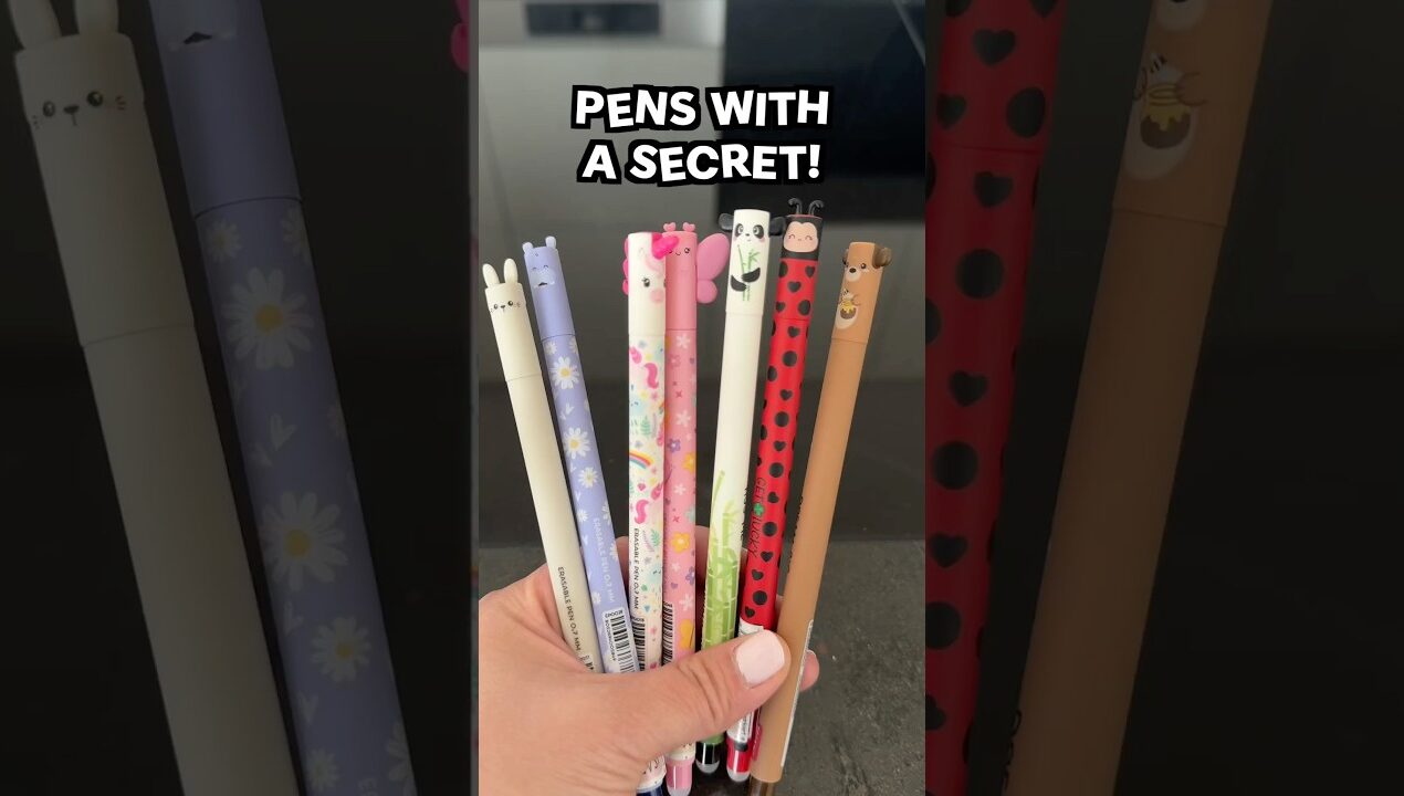 Everyone knows about the erasable ink but I was shocked to find there‘s more! #diy #cute #stationery