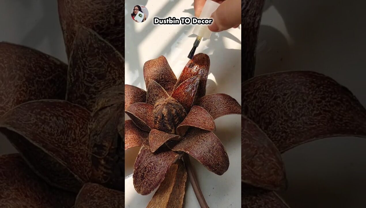 মেহগনির ফুল 🌼 #ndecor #dustbintodecor #wastetobest #diy #artandcraft @N-Decor