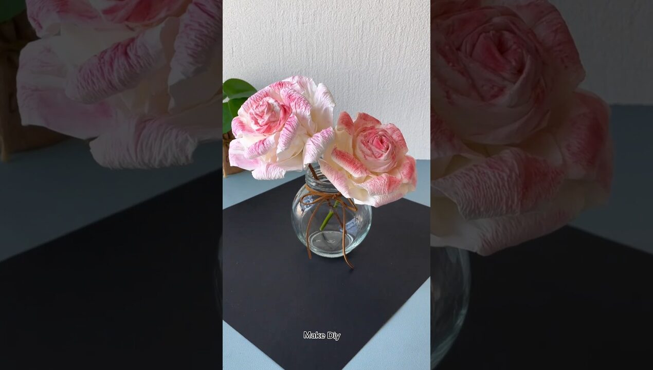 How to Make Tissue Paper Rose 🌹 | Easy DIY Paper Flower Tutorial | Beautiful Handmade Rose Craft
