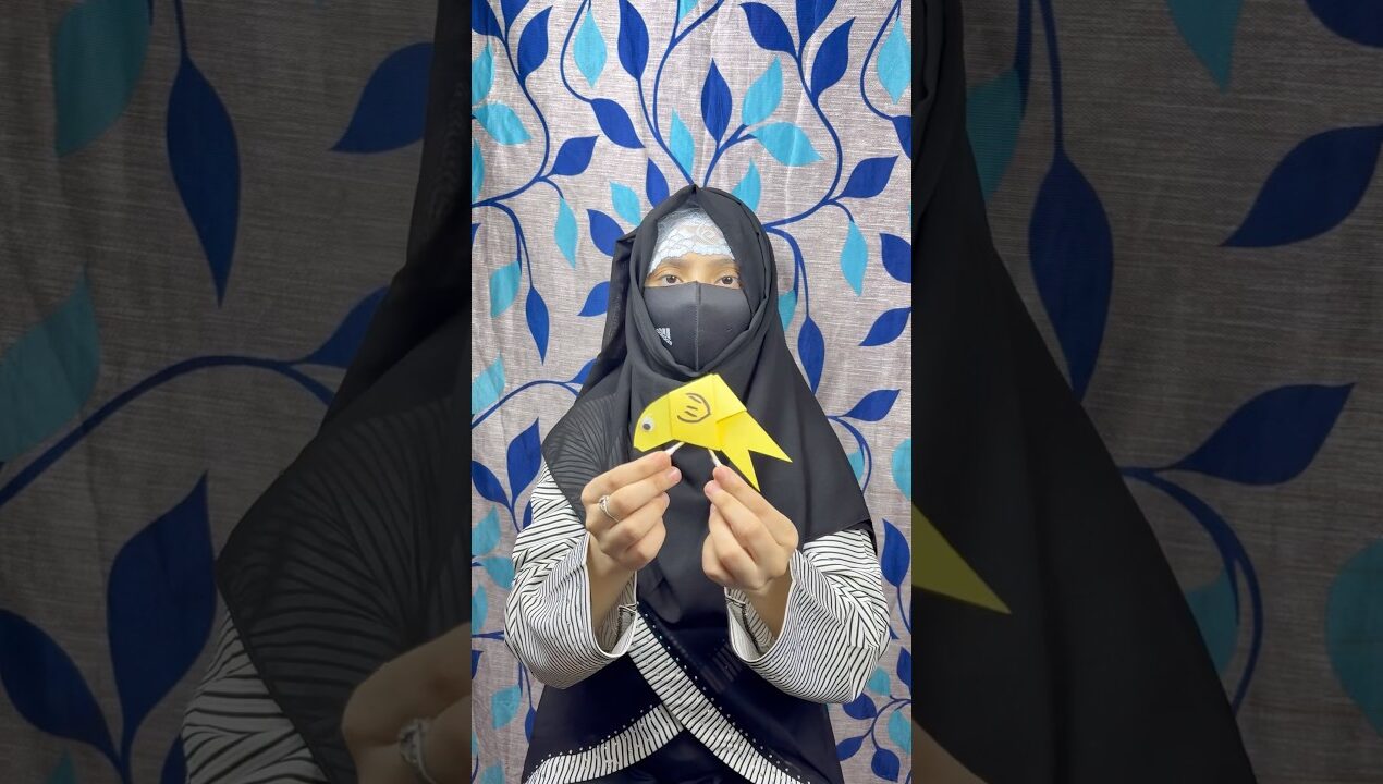 How to make Chidiya  🐦 paper craft short video, #shorts #craft #youtubeshorts #viral #trending