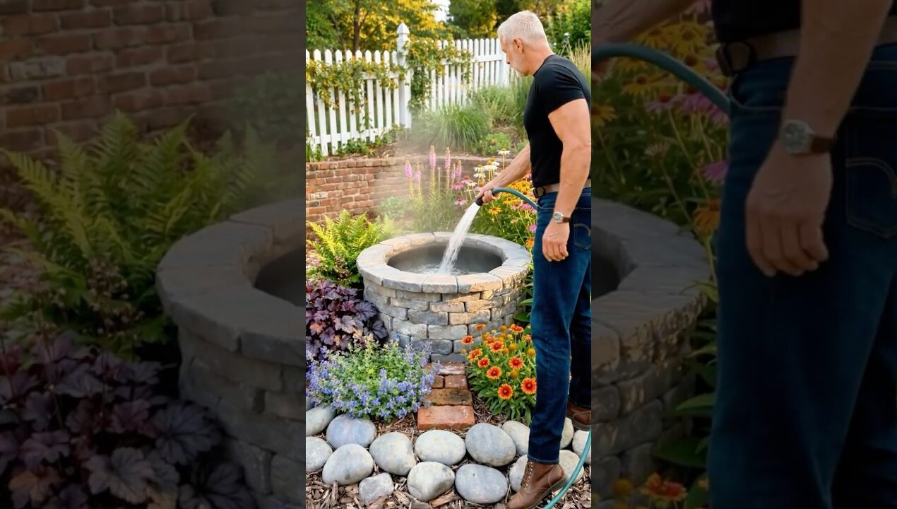 Turning Old Tires Into a Backyard Pond | DIY Garden Ideas 🐠🌿