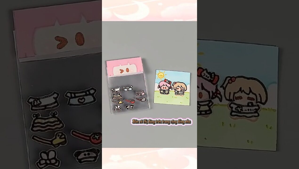 Chị Thỏ DIY bộ Sticker đồ chơi mini #tiemdochoi #minicraft #dochoigiay #chitho #diy