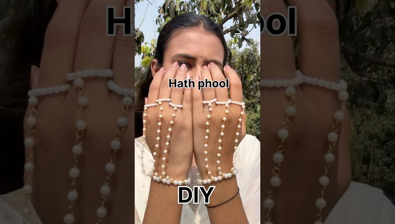 Diy hath phool make at home #diy #shorts #hathphool