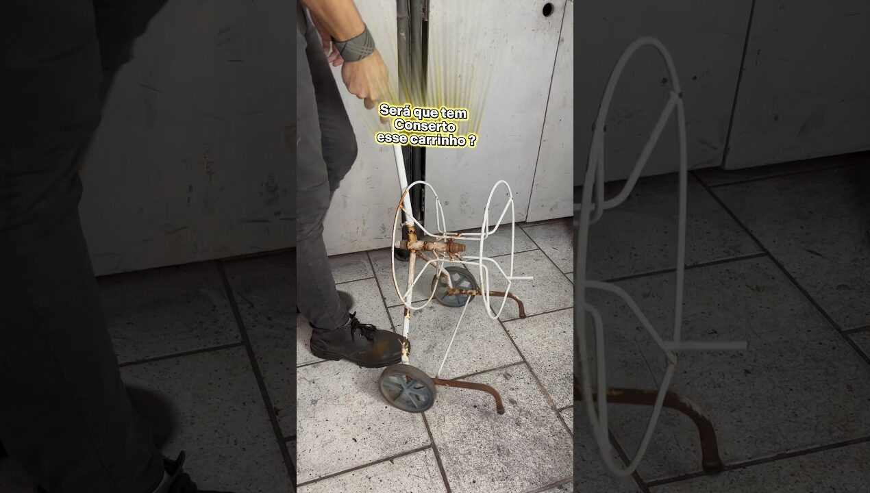 Reformando um carrinho de enrolar mangueira #ferramentas #diy #facavocemesmo #restauracao #tools