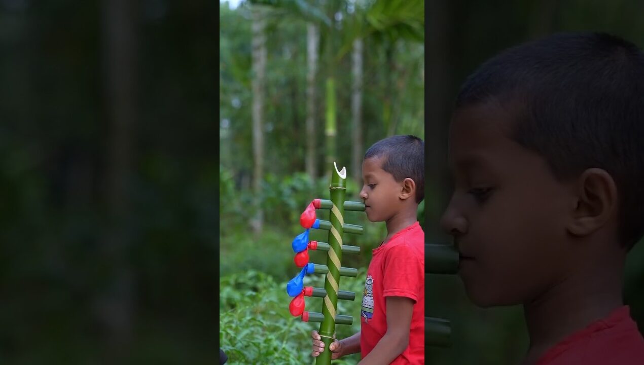 Bamboo toys with DIY craft #ideas #toys #craft #bamboo