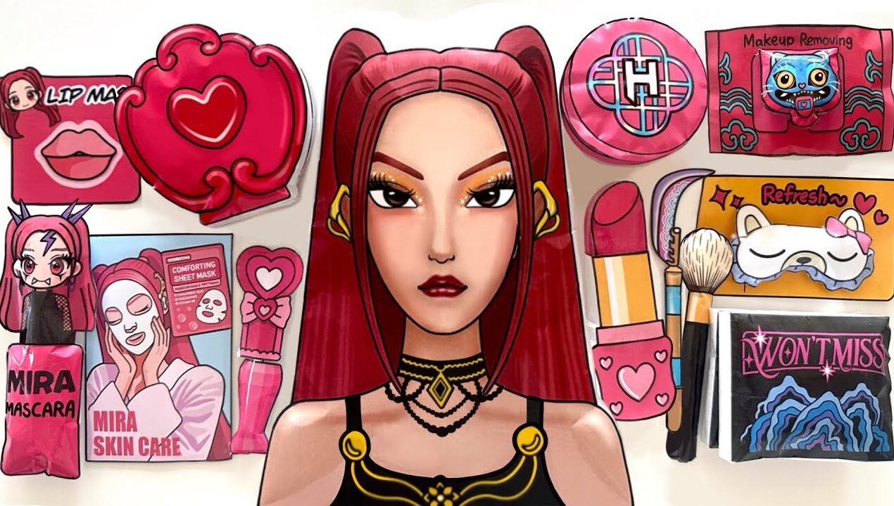 Mira [❤️Paper DIY❤️] KPOP DEMON HUNTERS Mira Skincare + Makeup Blindbag ASMR