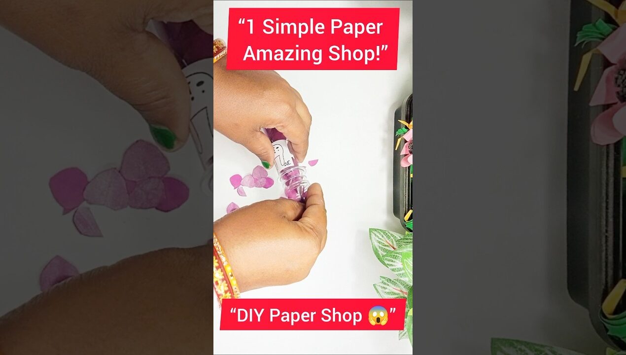 Amazing Paper Shop DIY 😍 Sirf Paper se Shop kaise banaye 😱 #PaperCraft#DIY#DIYCraft#Handmade
