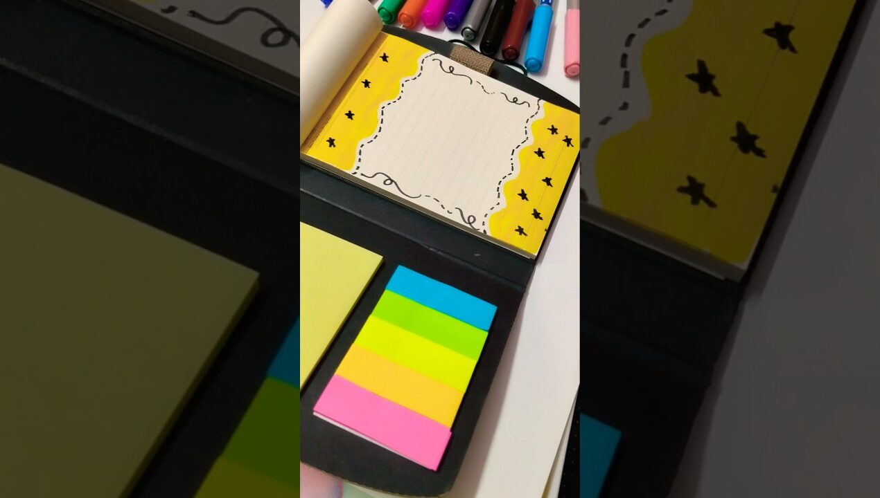 🌈 DIY Diary Decoration | Easy & Beautiful Journal Ideas 📝 #viral #coverpage #viralshorts #craft