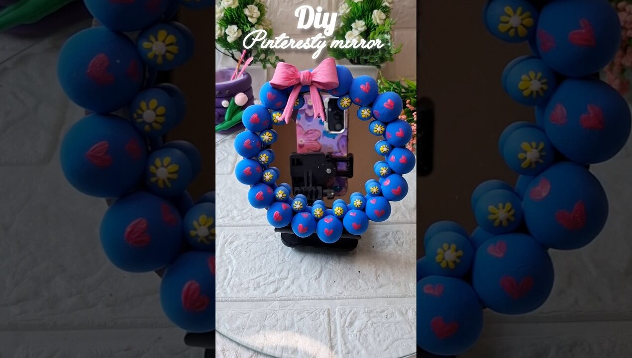 Diy pinteresty mirror decor ideas #shorts #viralshorts #youtubeshorts #craftideas #mirror