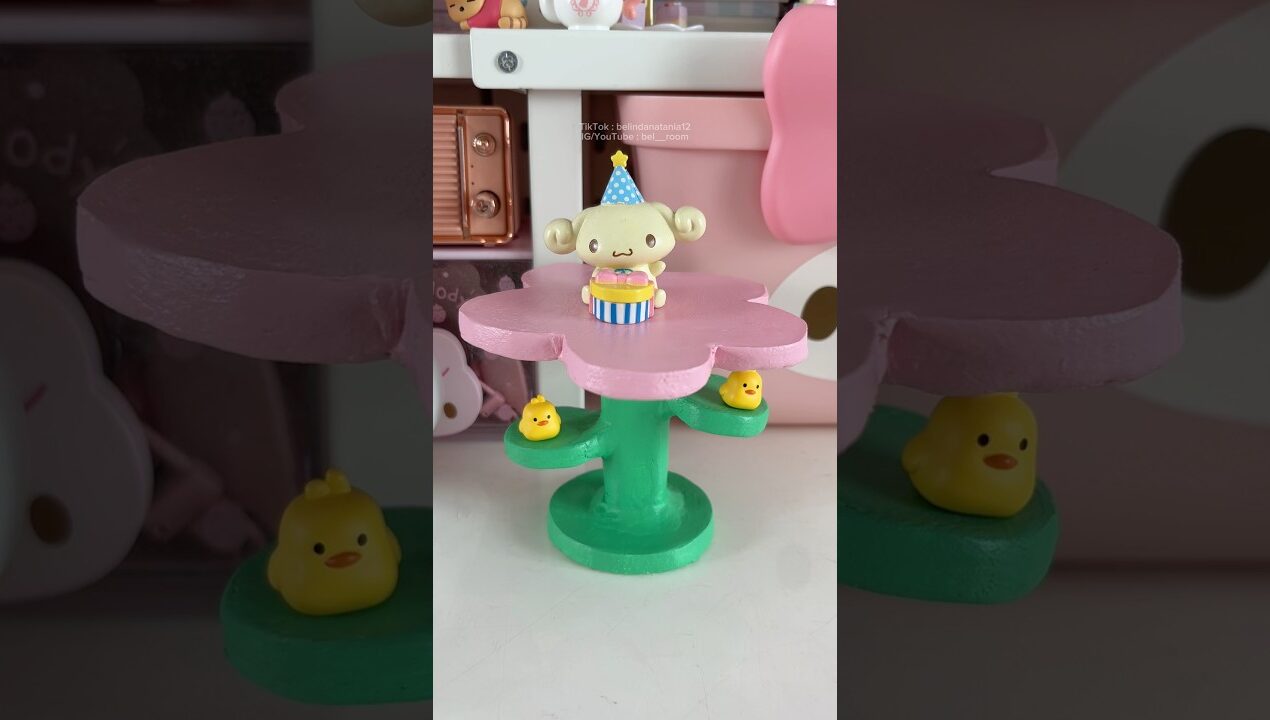 Bikin miniatur meja bunga lagi! #diy #clayart #roomdecor