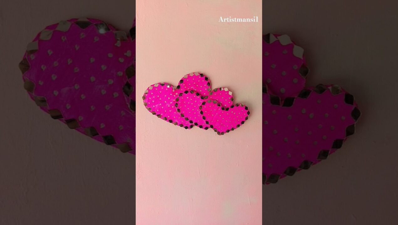 Wall hanging craft ideas #craft #diy #wallhanging #viral #shorts #youtubeshorts #roomdecor #mirror
