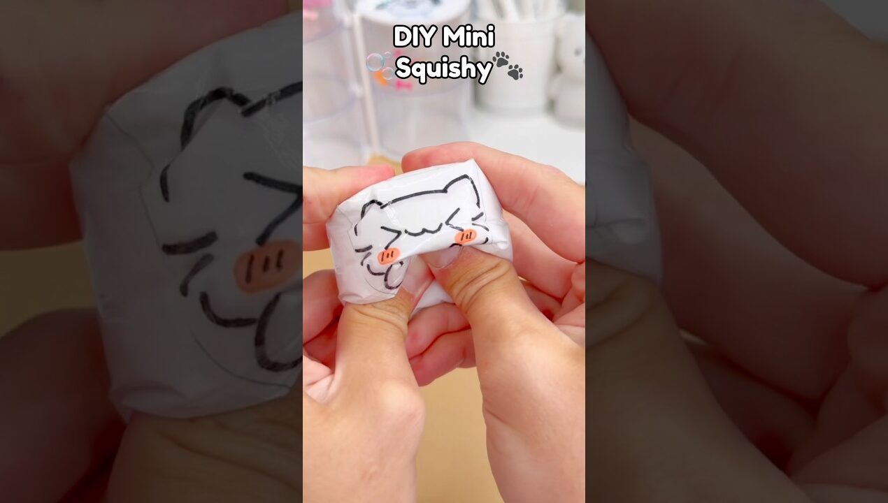 🐾DIY Mini Squishy😽!? #papercraft #cutecrafts #diycrafts #diy #crafts