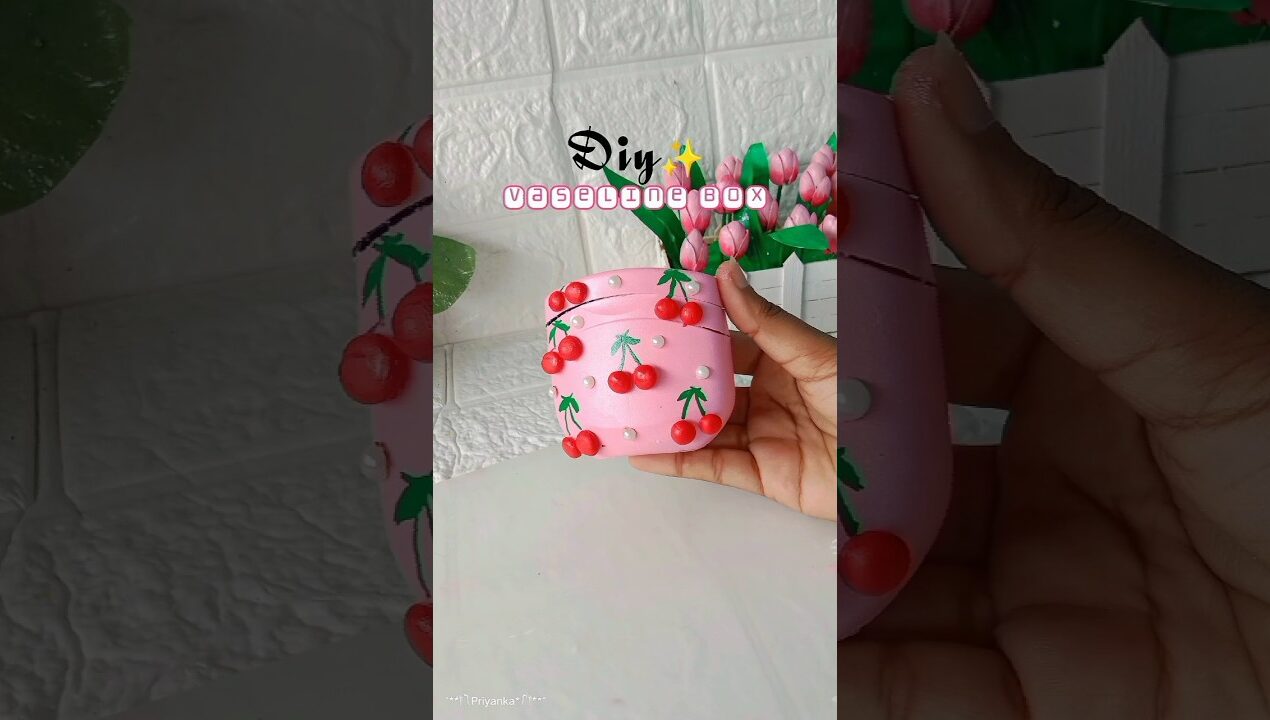 DIY storage box using vaseline ✨ #shorts #viralvideo #shortsfeed #youtubeshorts #diy #vaseline #clay