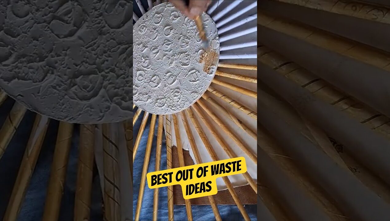 waste material craft ideas ☀️ #shorts #artandcraft #diy #art  #youtubeshorts #shortsfeed #ideas