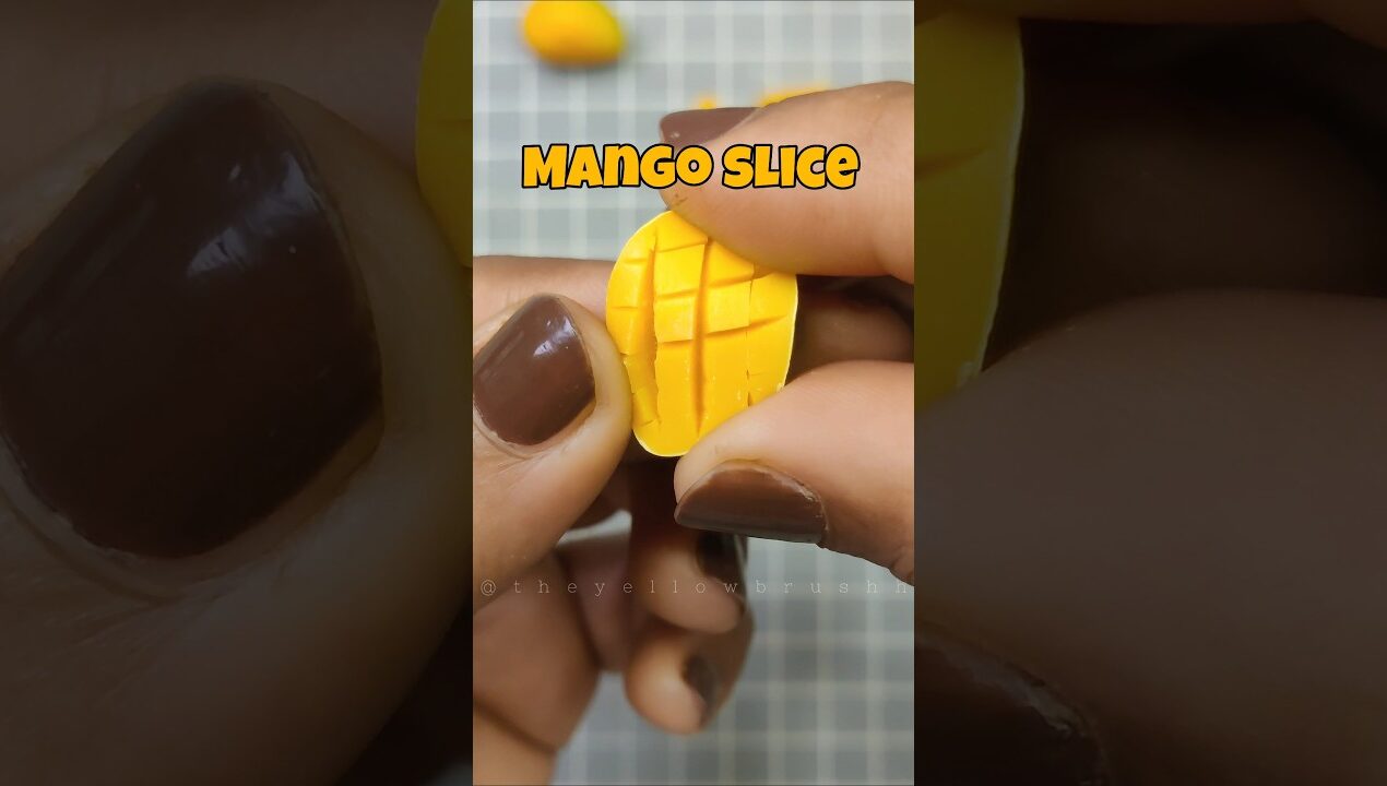 Mango slice #miniature #mango #miniaturecooking #diy #handmade