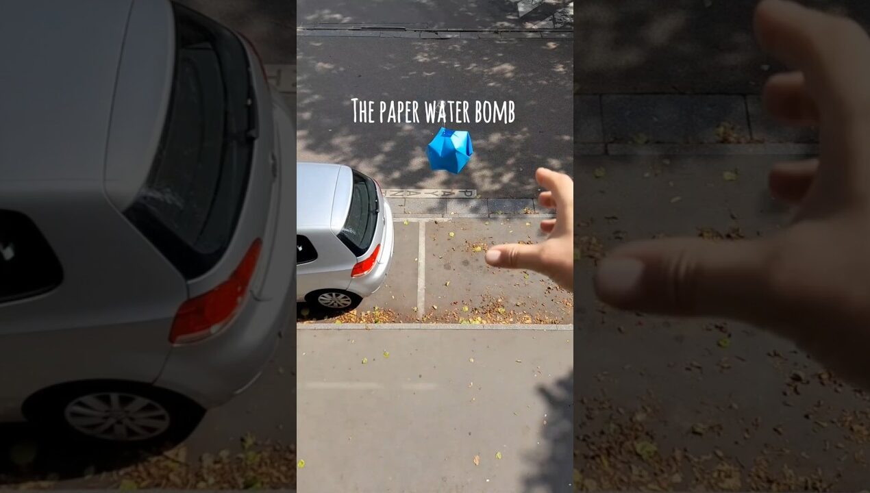 💦💣 Origami Water Bomb Explosion – Fun and Easy Origami!