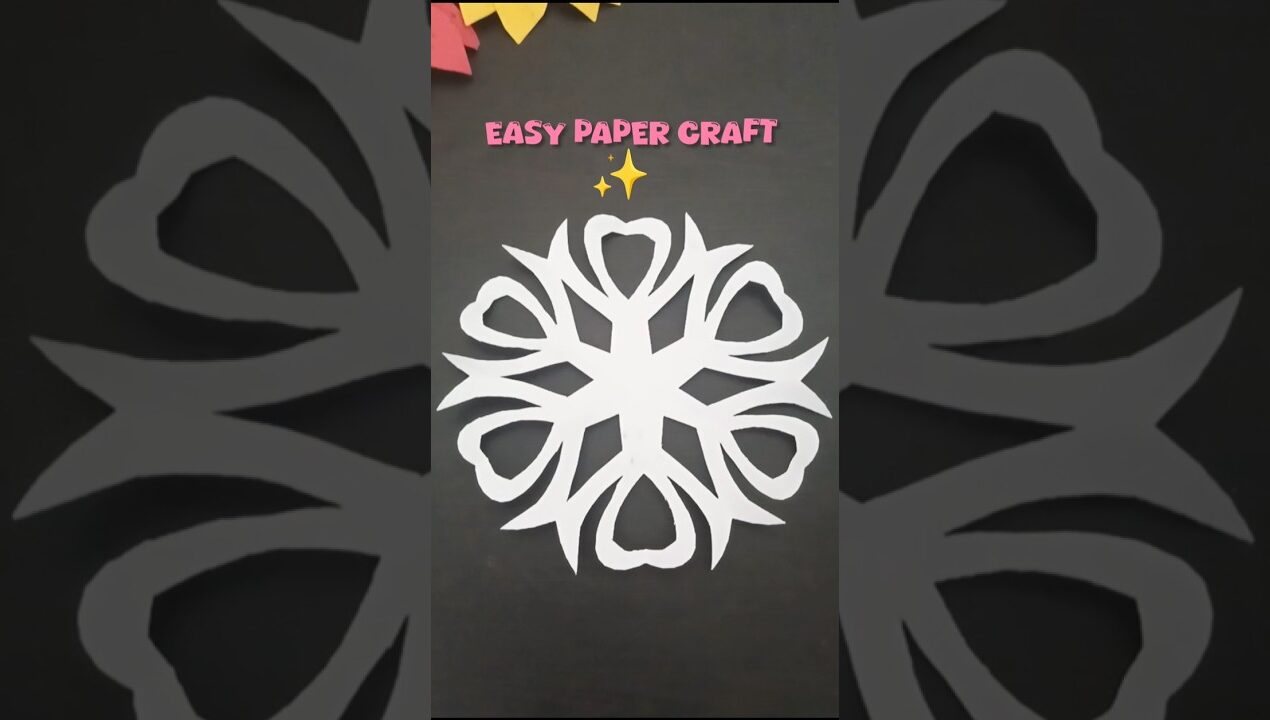 Beautiful Paper Snowflake ❄️✂️ Easy DIY Craft Idea