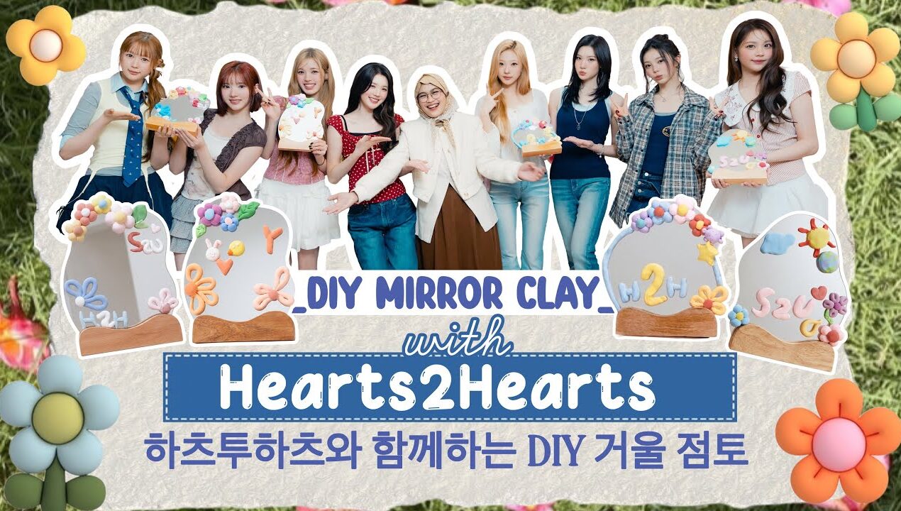 DIY MIRROR CLAY with Hearts2Hearts 🩵 | Bikin Cermin Aesthetic