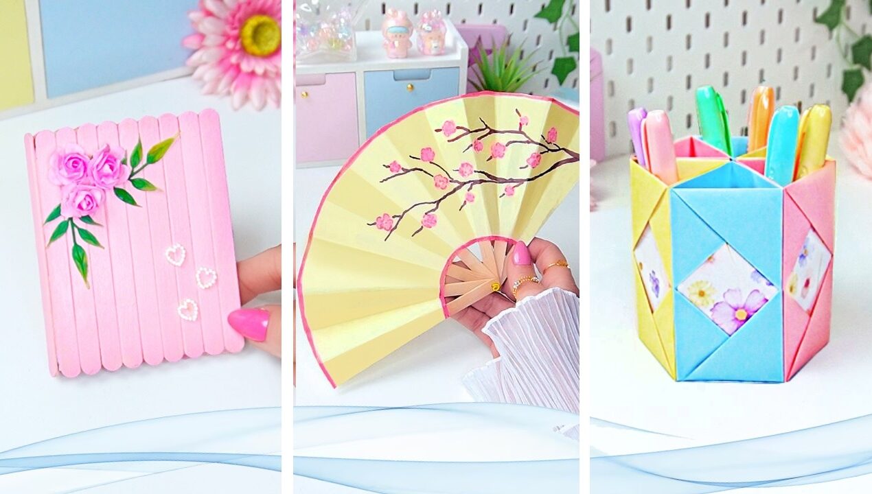 3 Easy and Cute Craft Ideas 💖 DIY Art and Craft with Paper and Ice Cream Sticks / Popsicle Sticks
