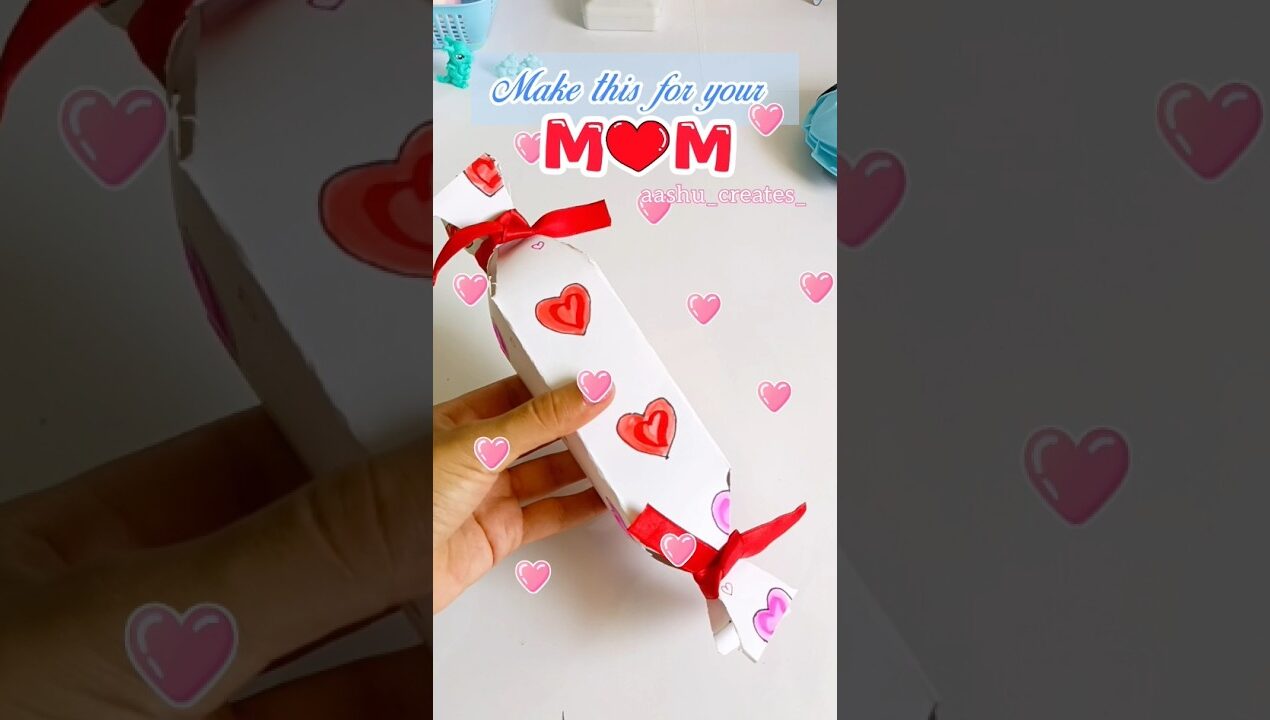 Mother's day gift idea | Card+gift 🎁#diy #craft #handmade #mothersday #shorts
