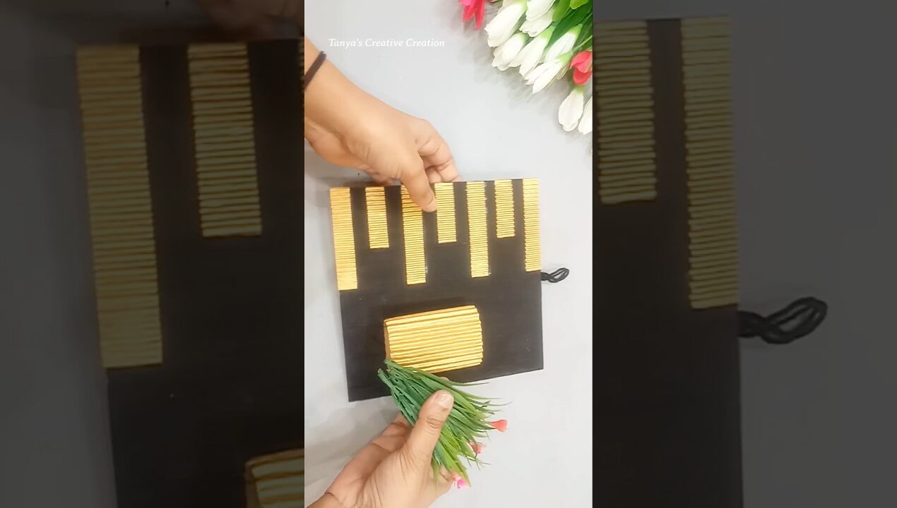 Unique wall decoration ideas #shorts #diy #homedecor #youtubeshorts