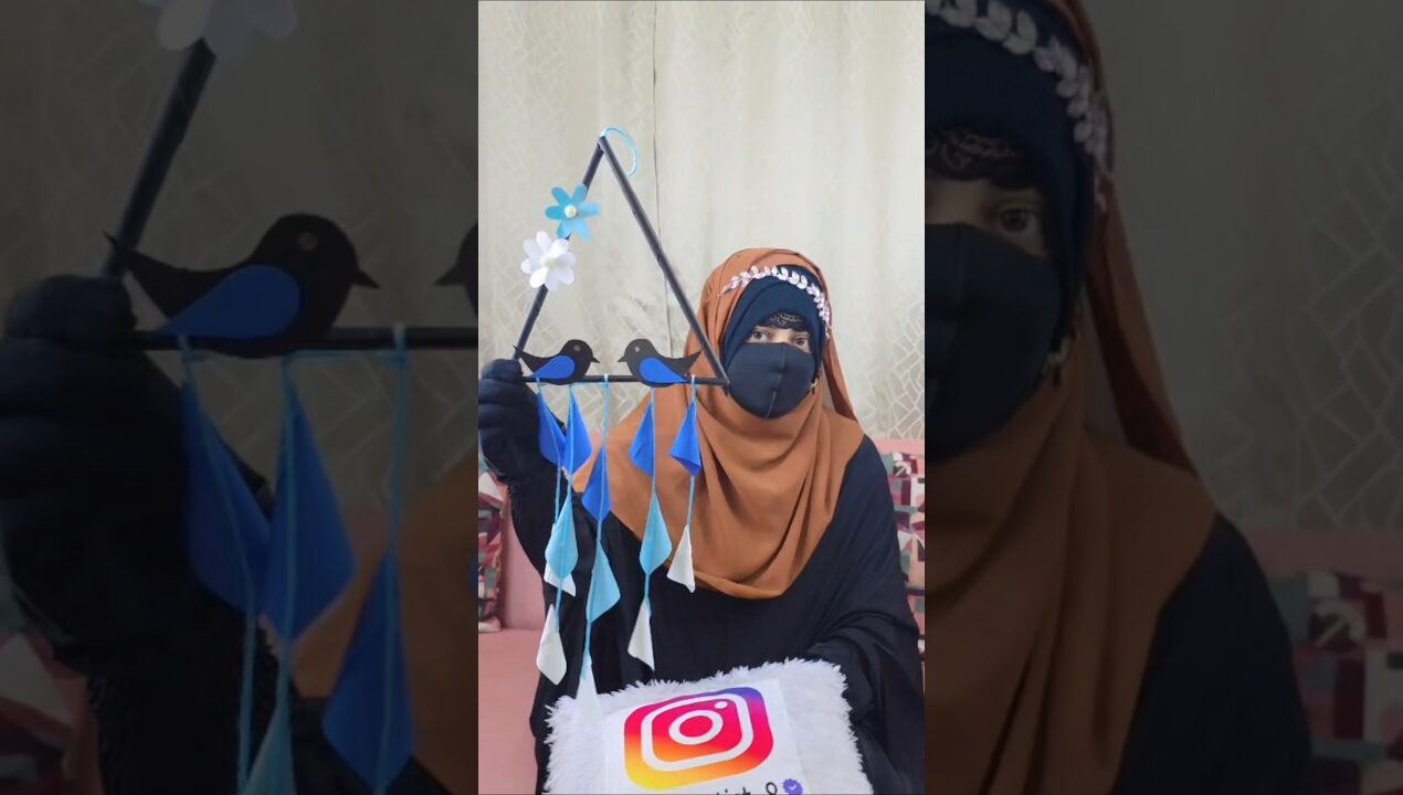 Paper flower wall hanging craft idea / Wall Decoration Diy idea #ytshorts #craft #support #shorts