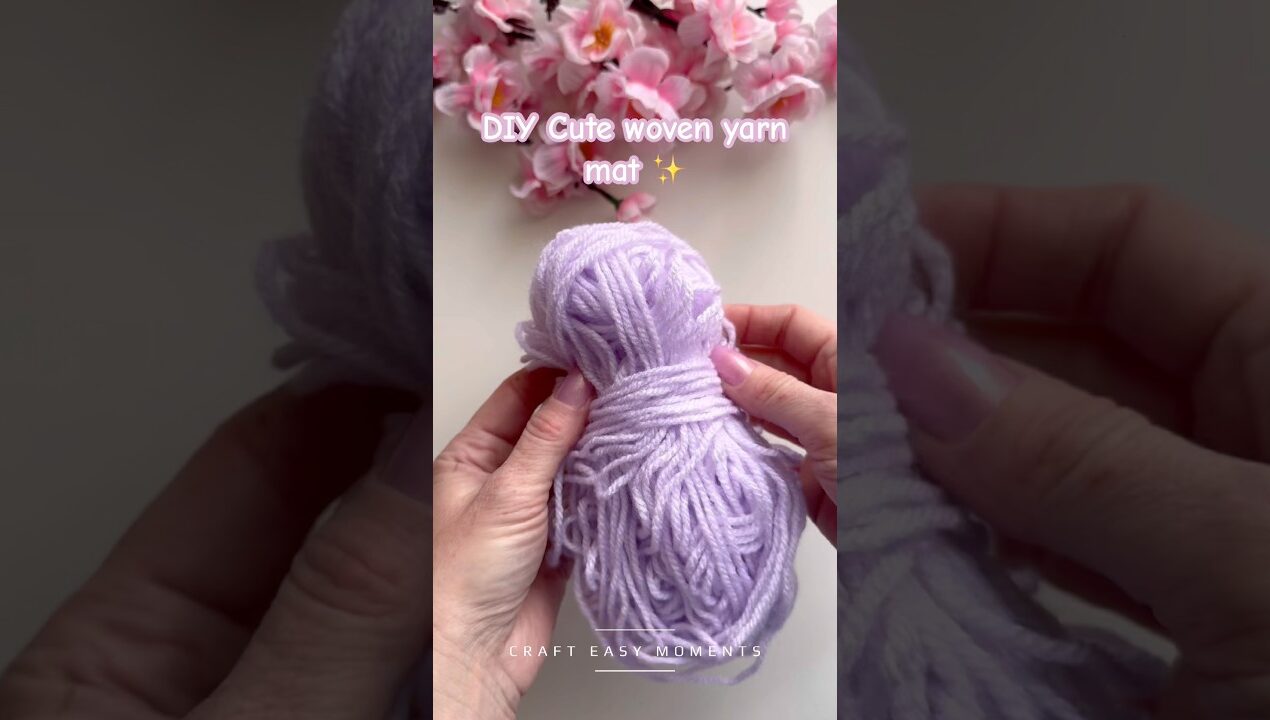 This Cozy Yarn Mat Trend is insane ✨ #trending #diyideas #shorts #handmade #craft